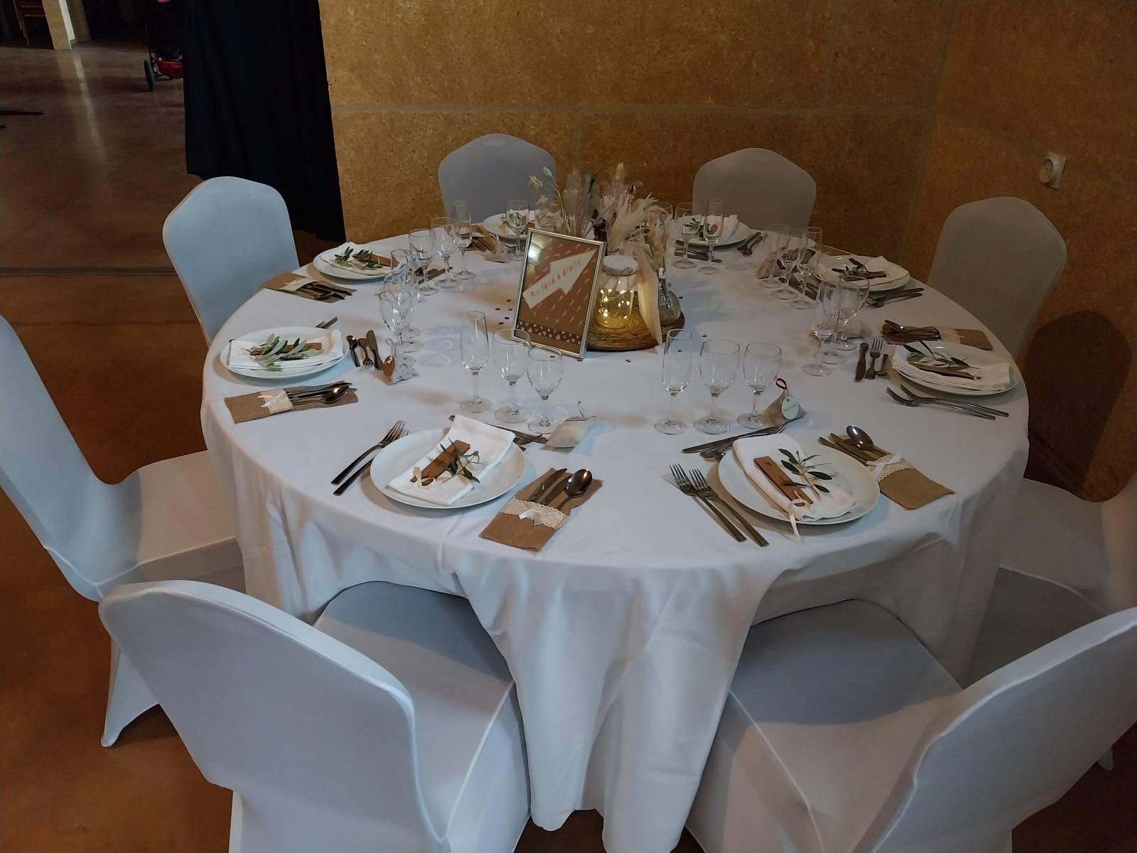 Salle de réception pour mariage