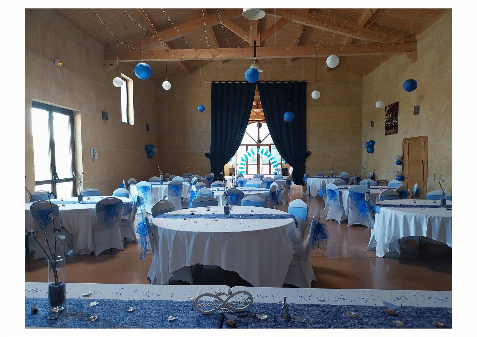 Location d'une salle de réception dans un domaine, pour un événement privé de 50 à 100 personnes proche de Montpellier dans l'Hérault