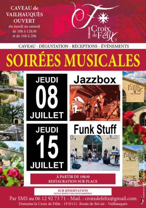 Les soirées musicales reprennent! Pensez à reserver!