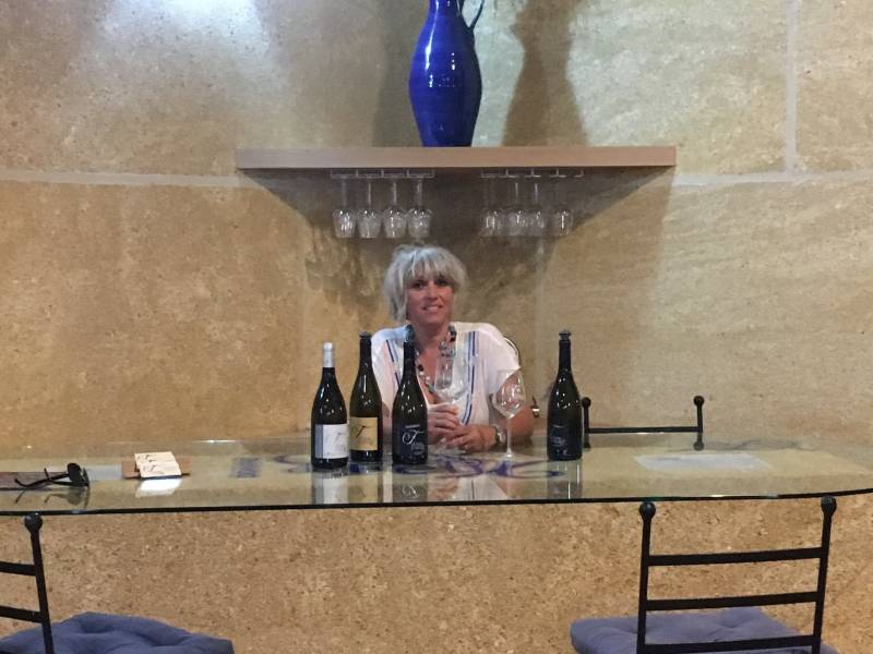 Sandrine vous fera découvrir les 9 cuvées du Domaine Croix de Félix