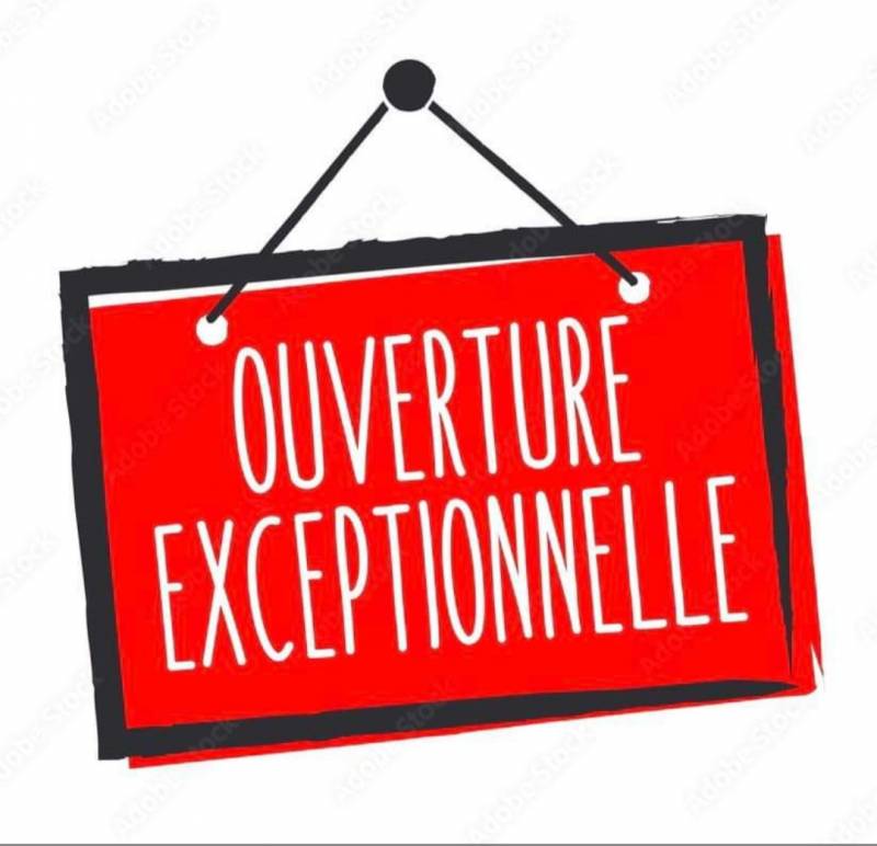 Ouverture exceptionnelle le 11 Novembre
